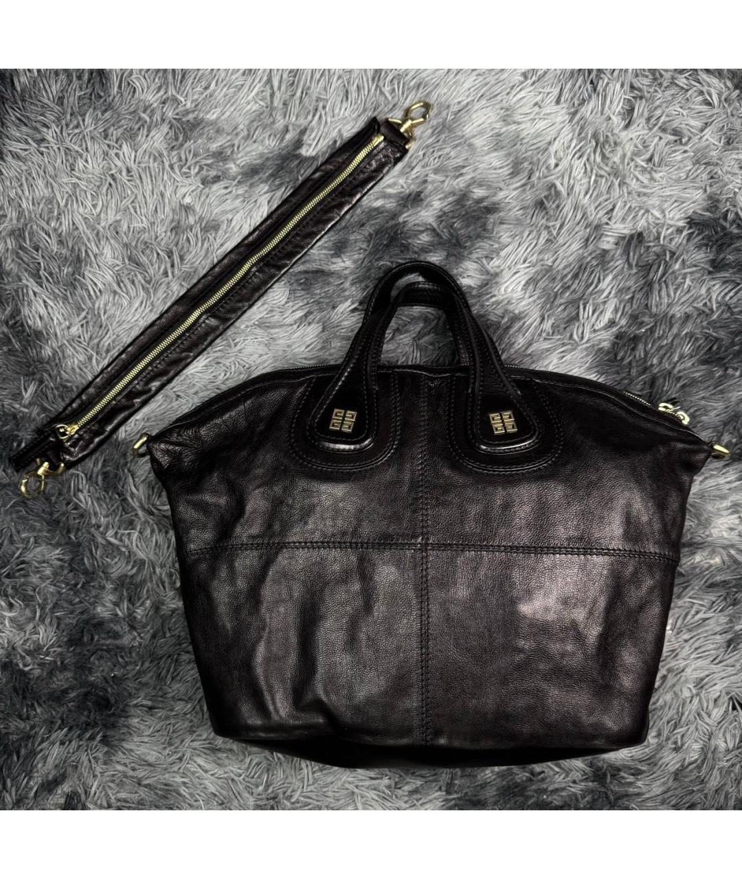 GIVENCHY Черная кожаная сумка с короткими ручками, фото 6