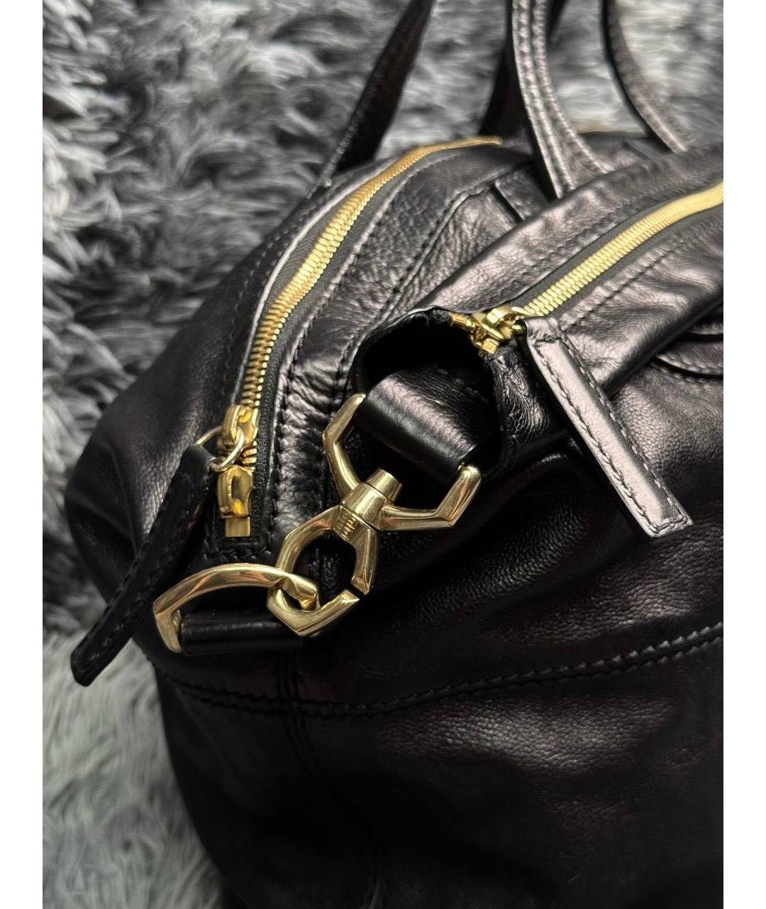 GIVENCHY Черная кожаная сумка с короткими ручками, фото 5