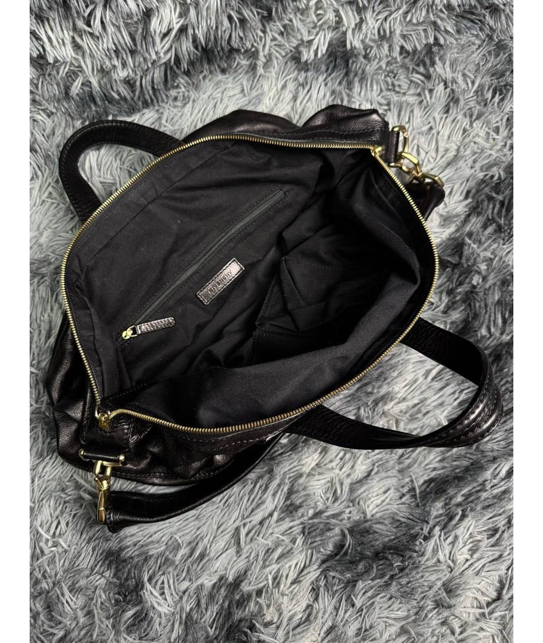 GIVENCHY Черная кожаная сумка с короткими ручками, фото 4