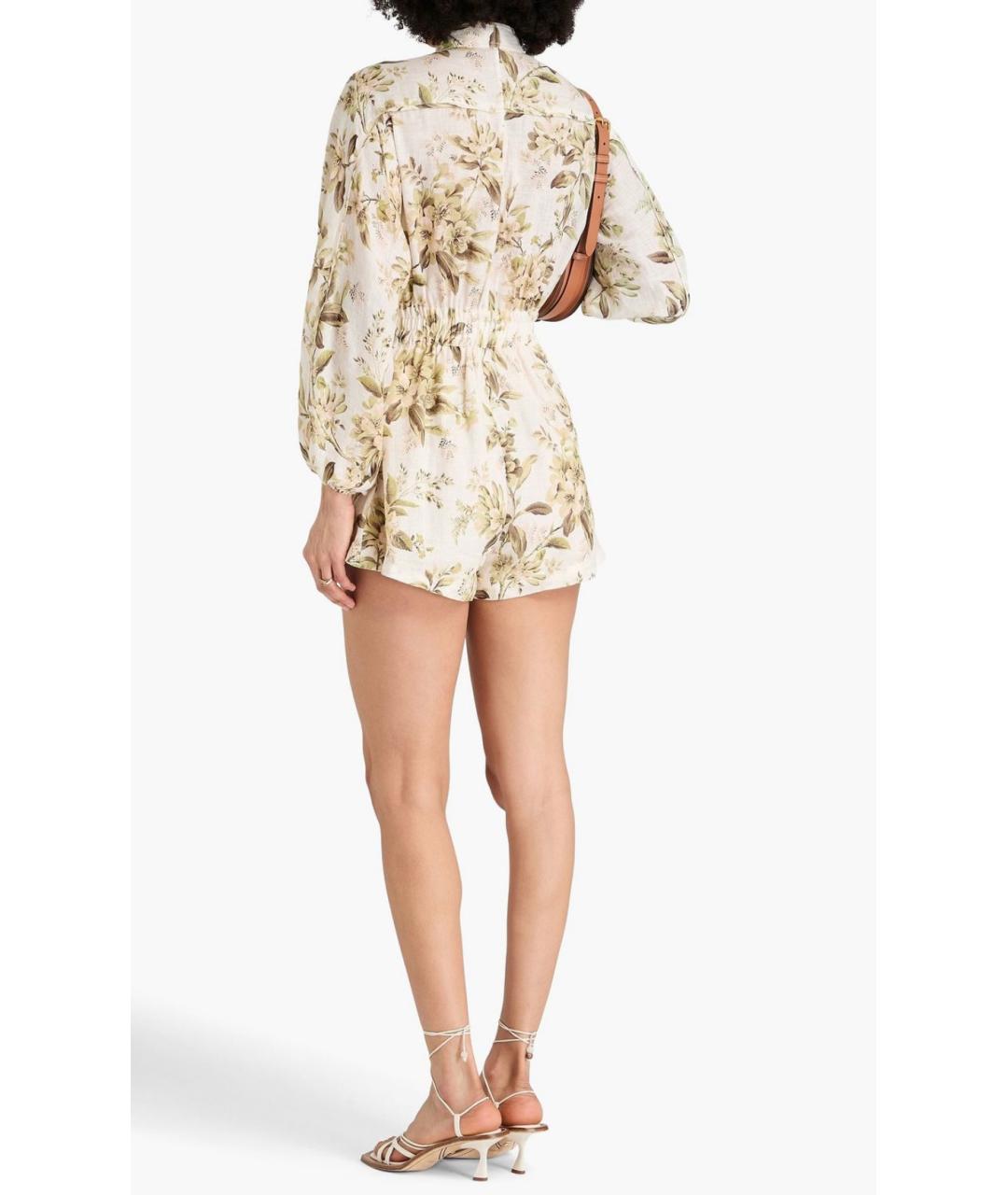 ZIMMERMANN Мульти льняной комбинезон, фото 8