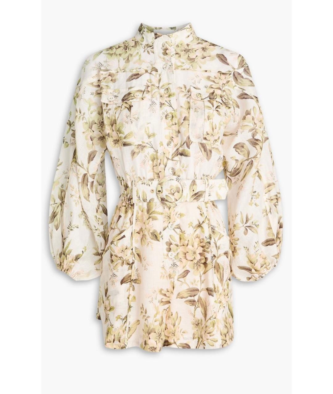 ZIMMERMANN Мульти льняной комбинезон, фото 9