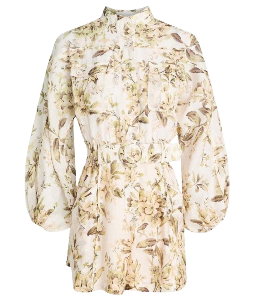 ZIMMERMANN Мульти льняной комбинезон, фото 1