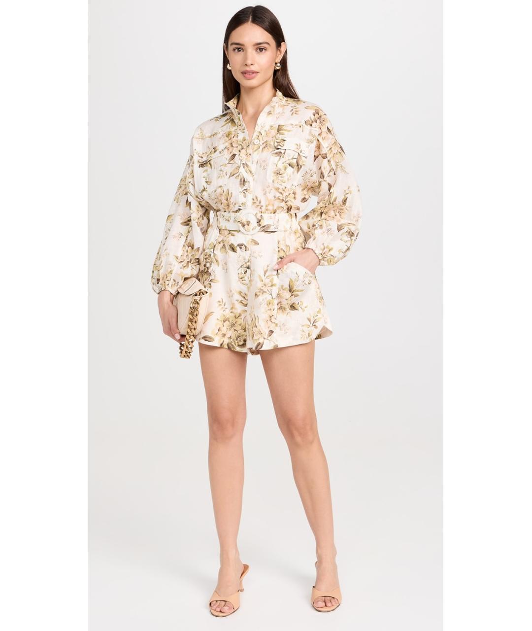 ZIMMERMANN Мульти льняной комбинезон, фото 6