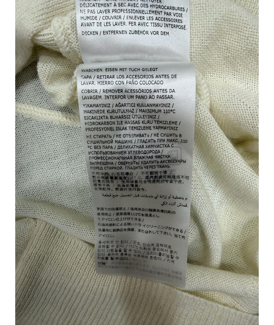 MAISON MARGIELA Белый хлопковый джемпер / свитер, фото 7