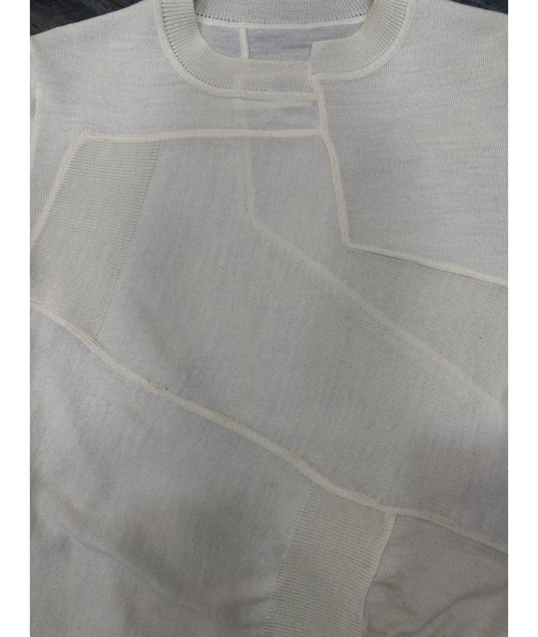 MAISON MARGIELA Белый хлопковый джемпер / свитер, фото 4