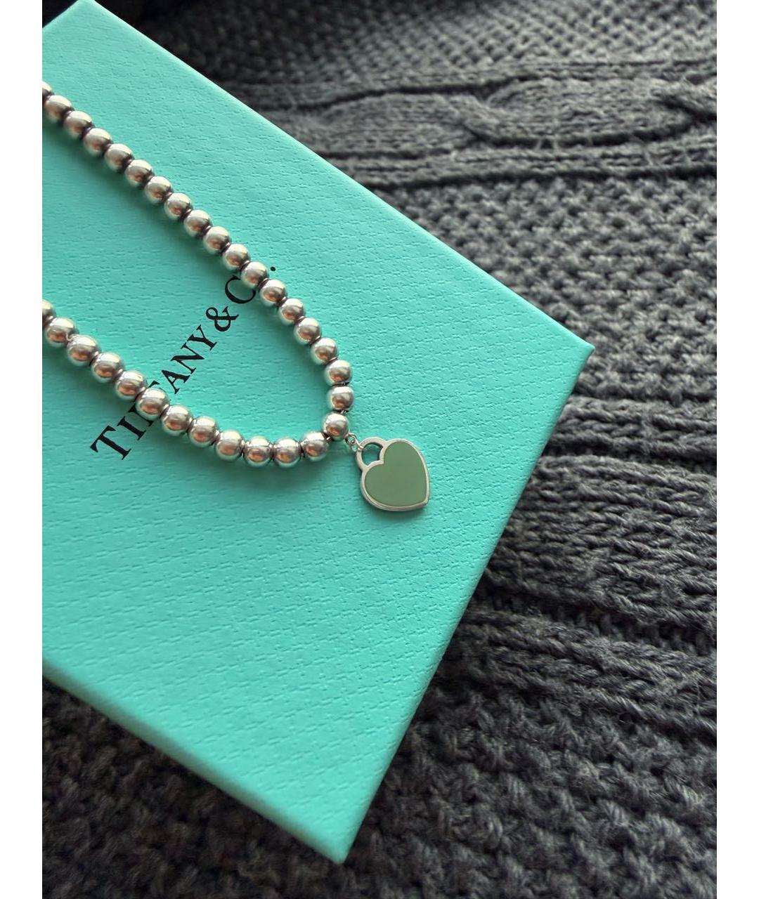 TIFFANY&CO Бирюзовый серебряный браслет, фото 3