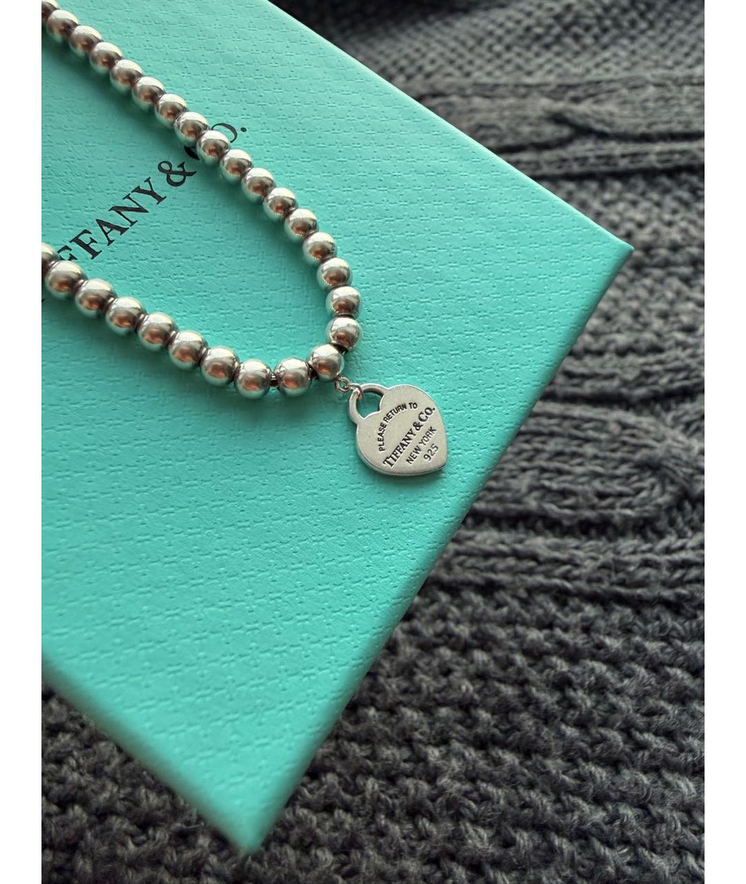 TIFFANY&CO Бирюзовый серебряный браслет, фото 2