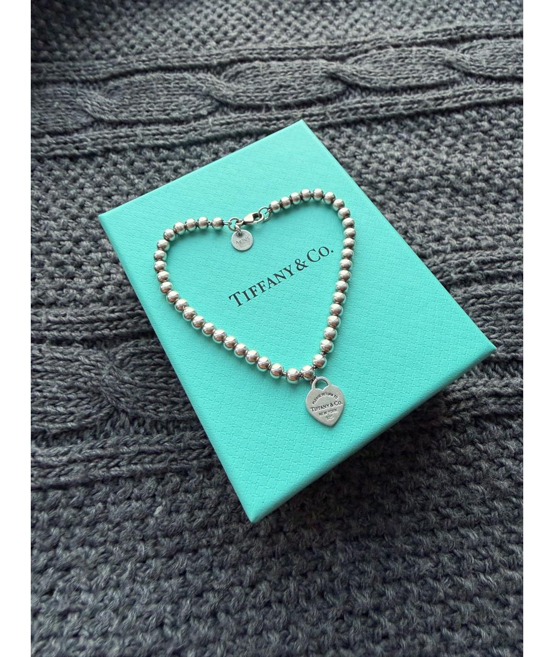 TIFFANY&CO Бирюзовый серебряный браслет, фото 6