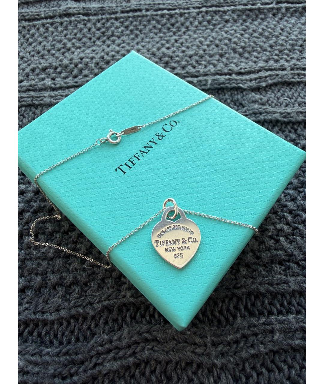 TIFFANY&CO Серебряное серебряное колье, фото 3