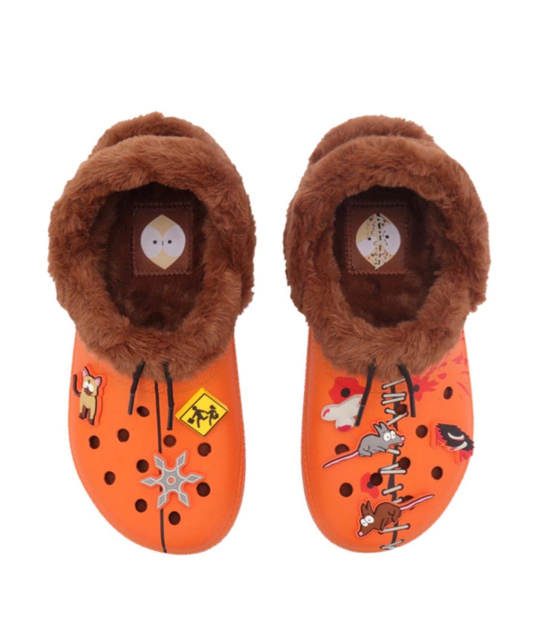 CROCS Оранжевое резиновые сандалии, фото 2