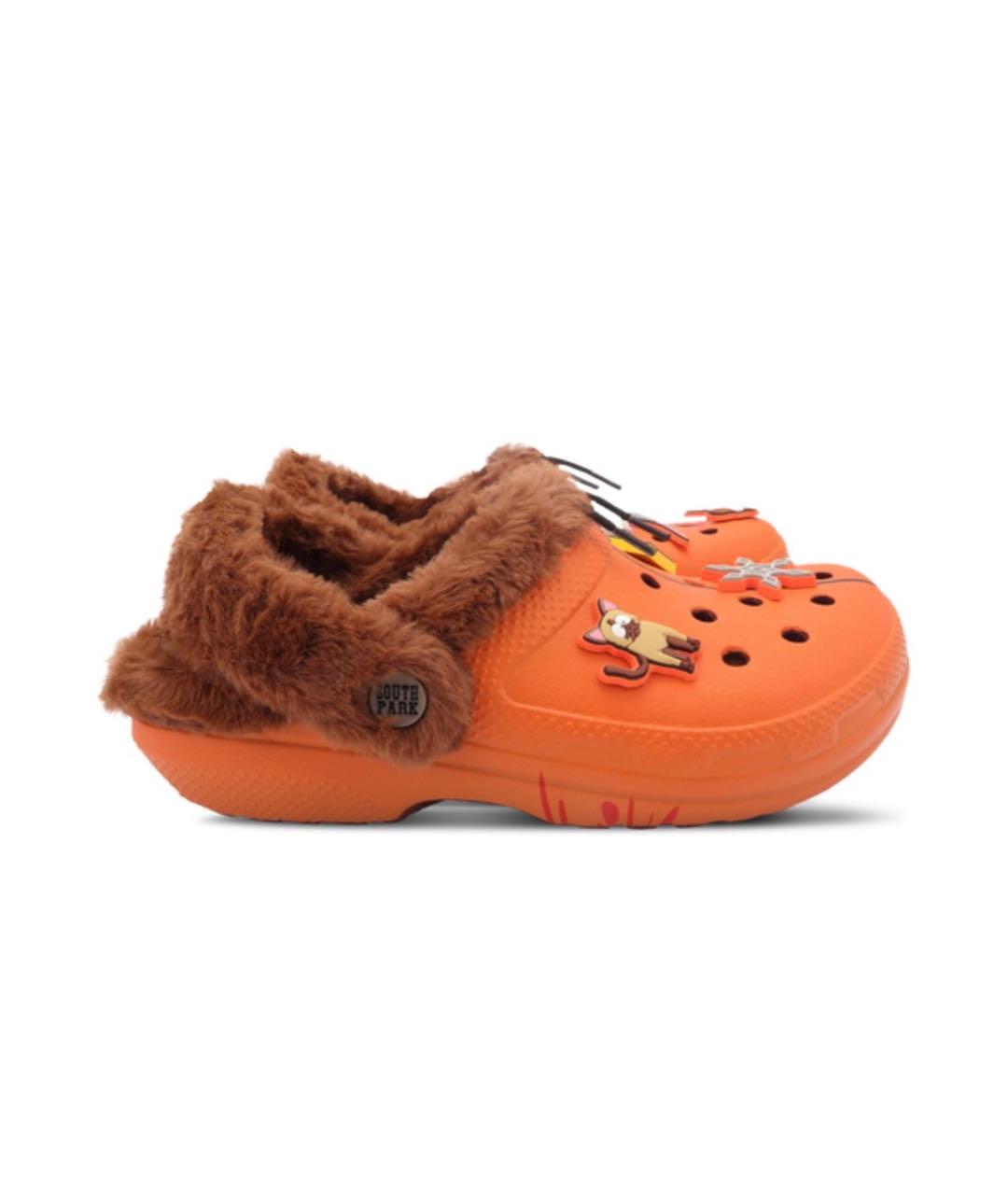 CROCS Оранжевое резиновые сандалии, фото 4