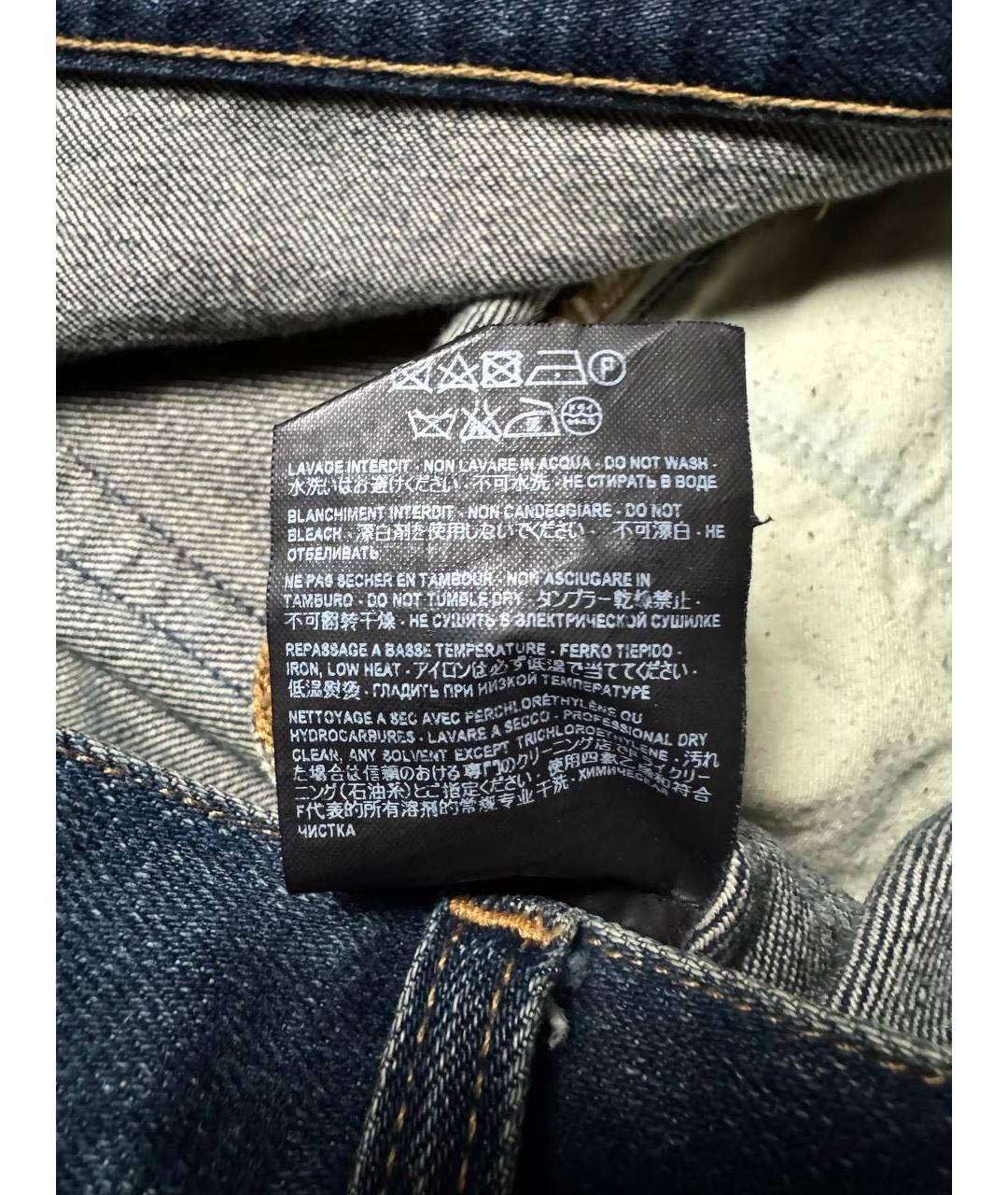 SAINT LAURENT Темно-синие хлопковые джинсы скинни, фото 6