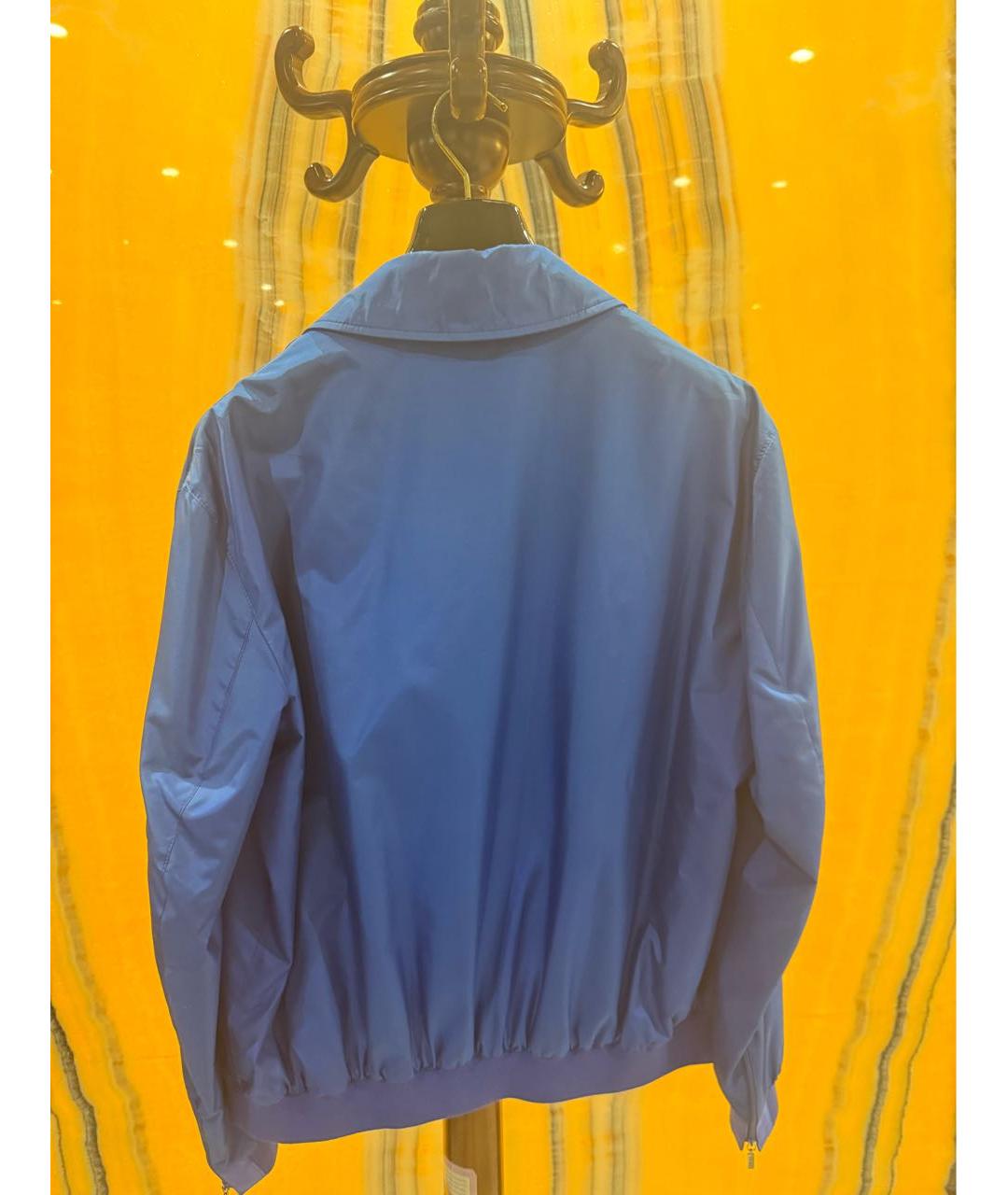 ZILLI Синяя шелковая куртка, фото 2