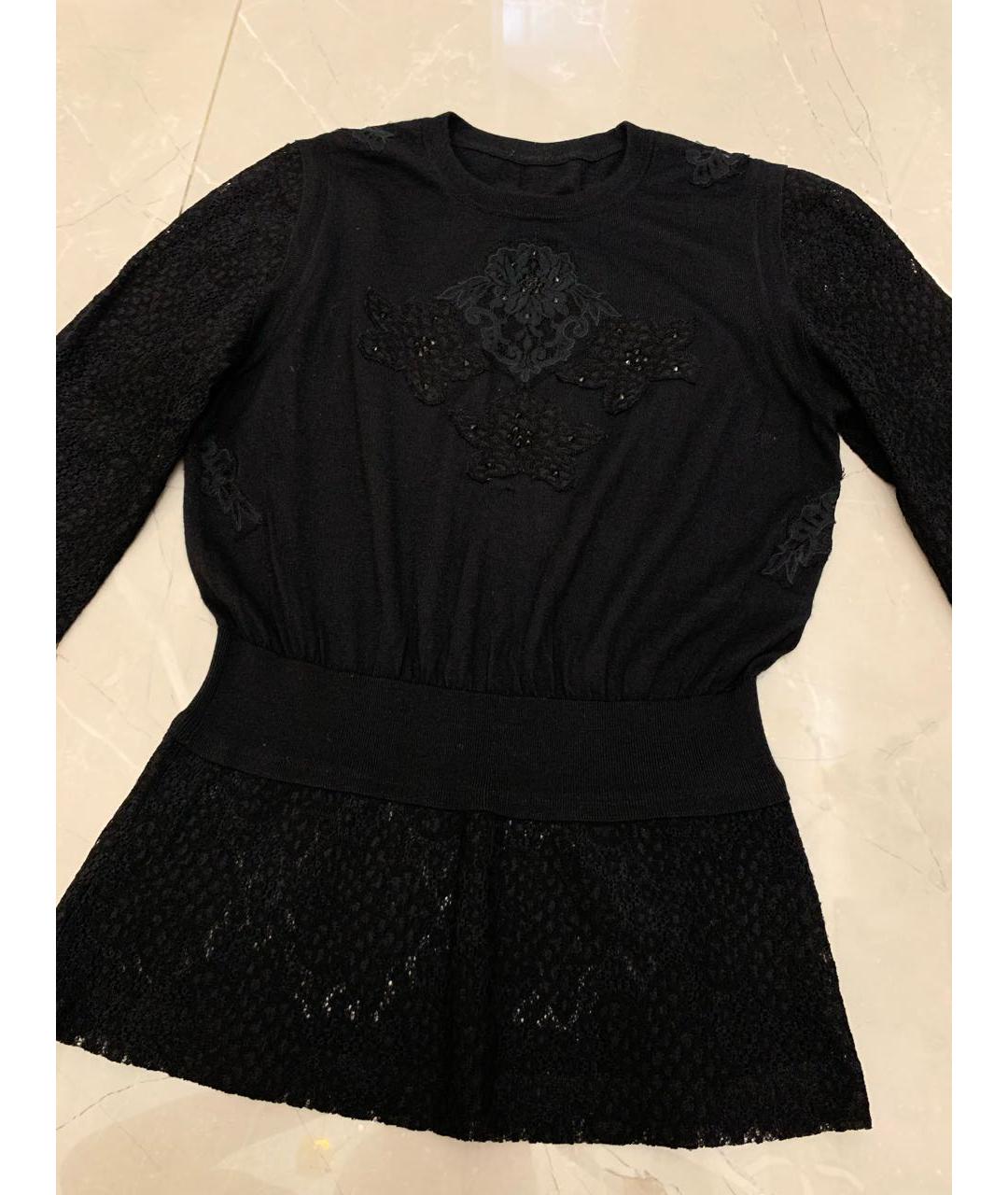 DOLCE&GABBANA Черный кашемировый джемпер / свитер, фото 7