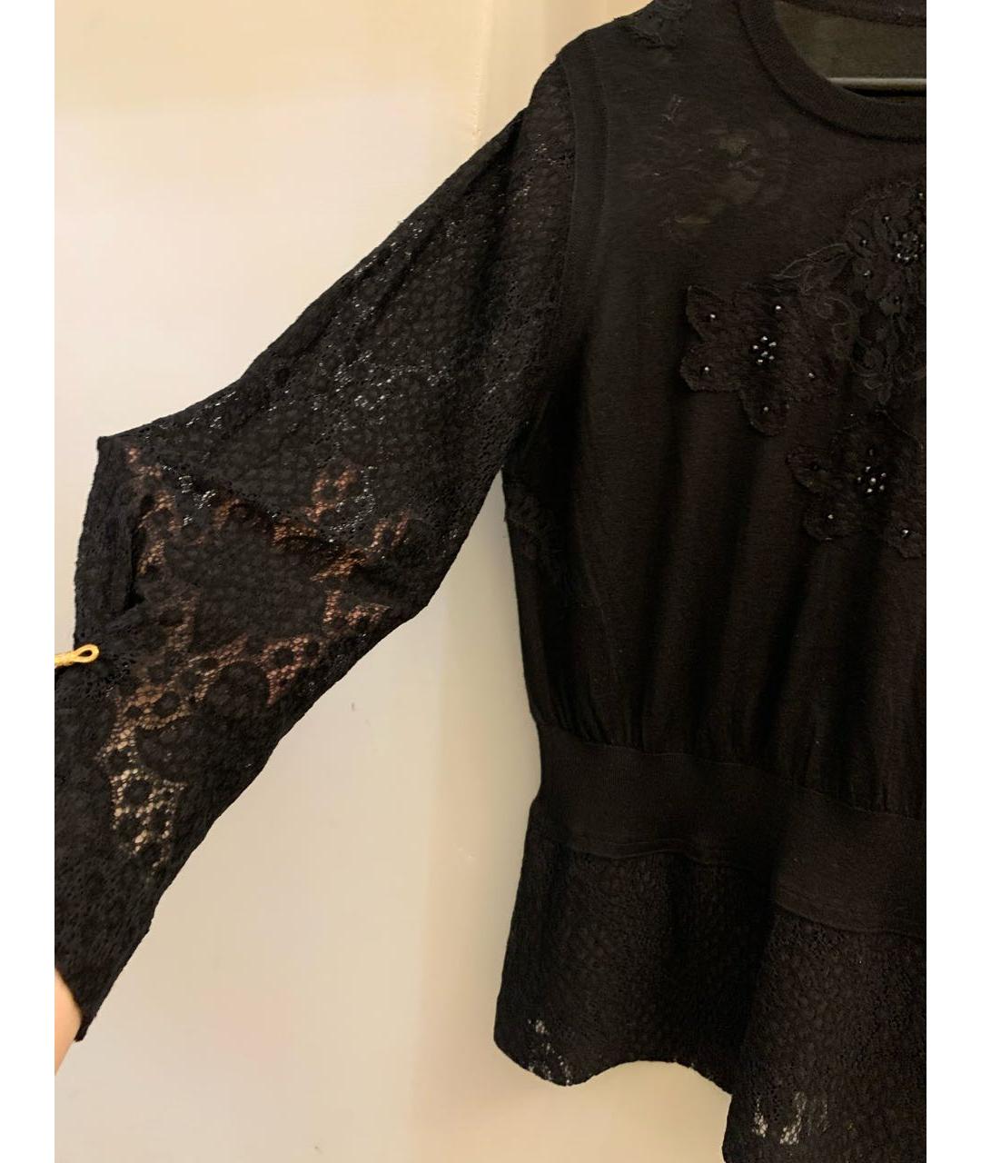 DOLCE&GABBANA Черный кашемировый джемпер / свитер, фото 4