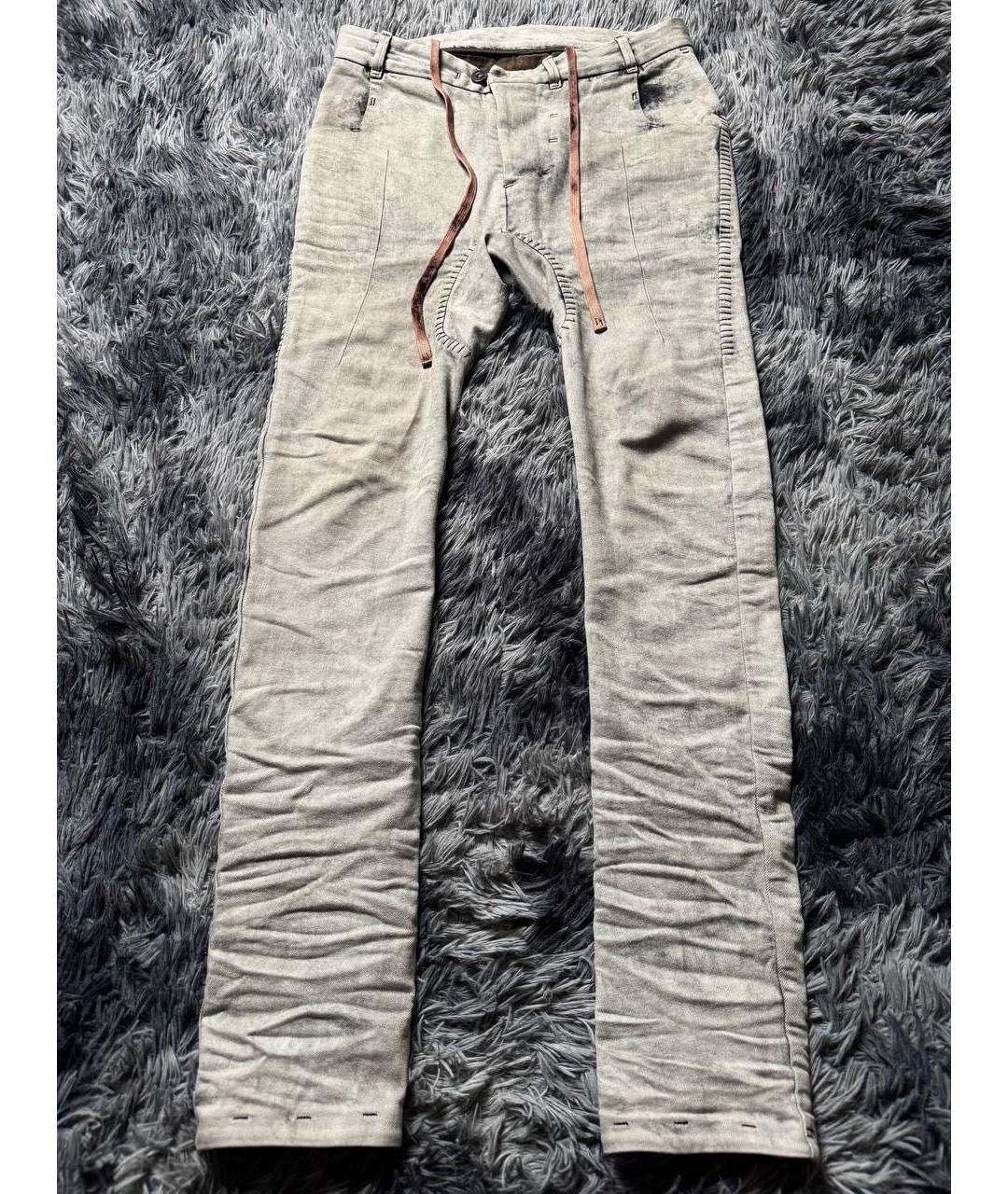 BORIS BIDJAN Белые джинсы скинни, фото 9