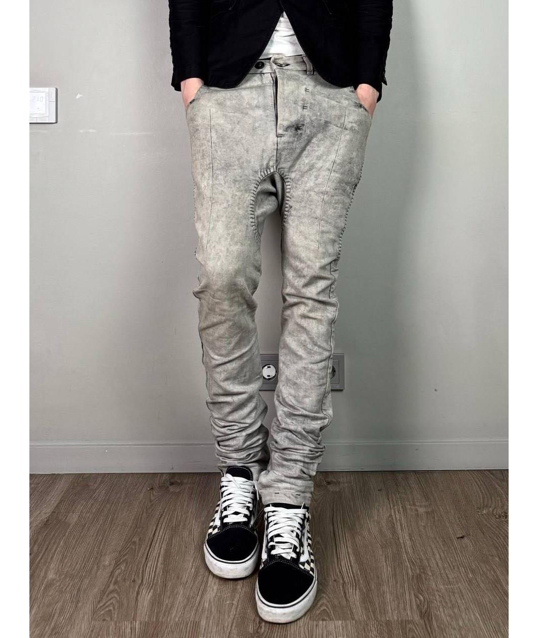 BORIS BIDJAN Белые джинсы скинни, фото 8