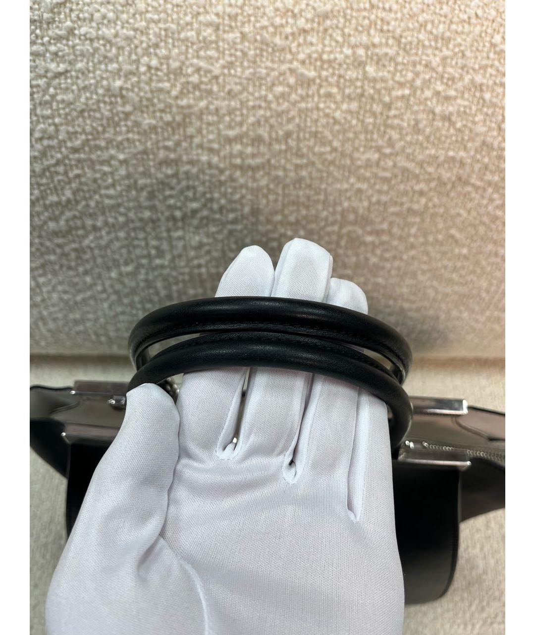 FENDI Черная кожаная сумка с короткими ручками, фото 7