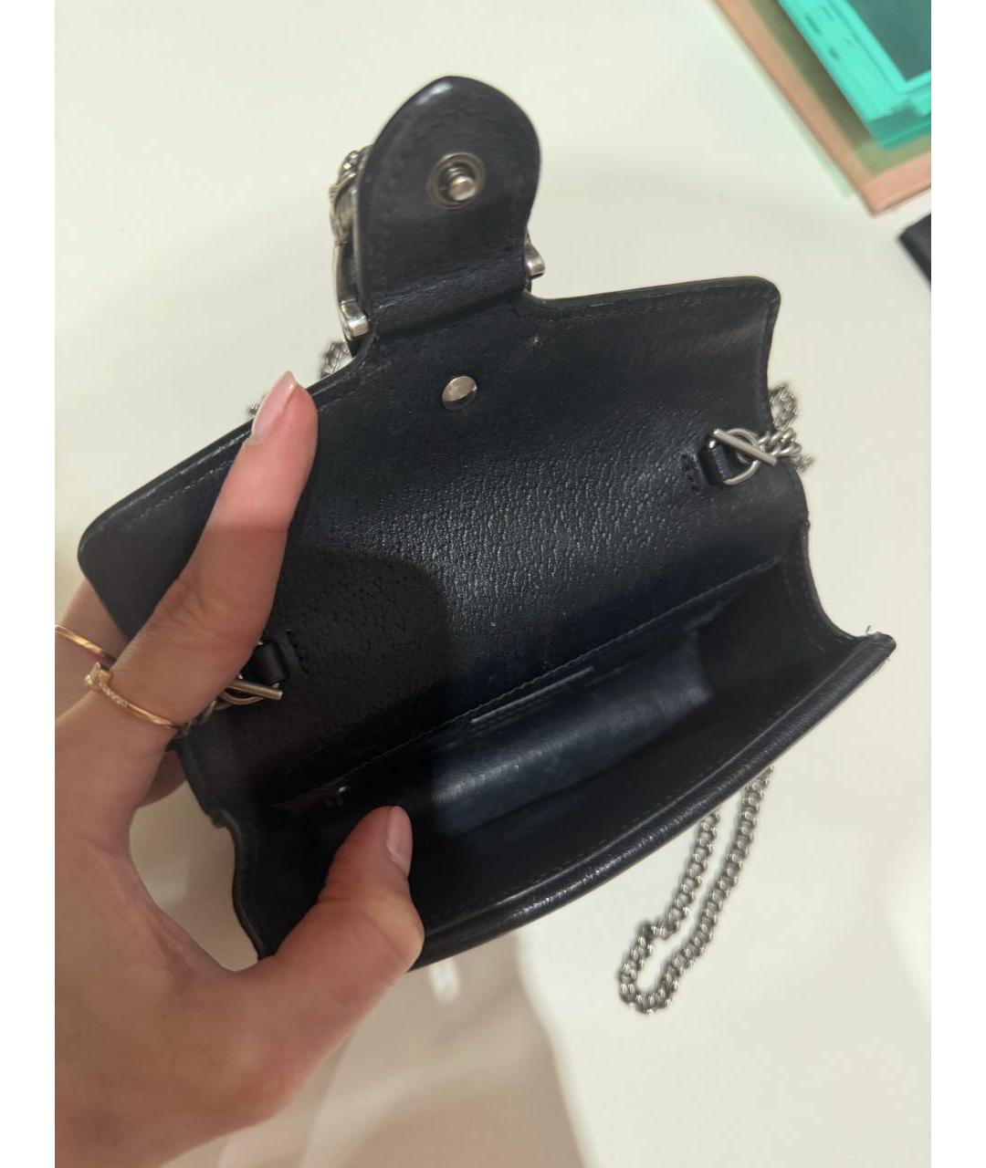 GUCCI Черная деним сумка через плечо, фото 5