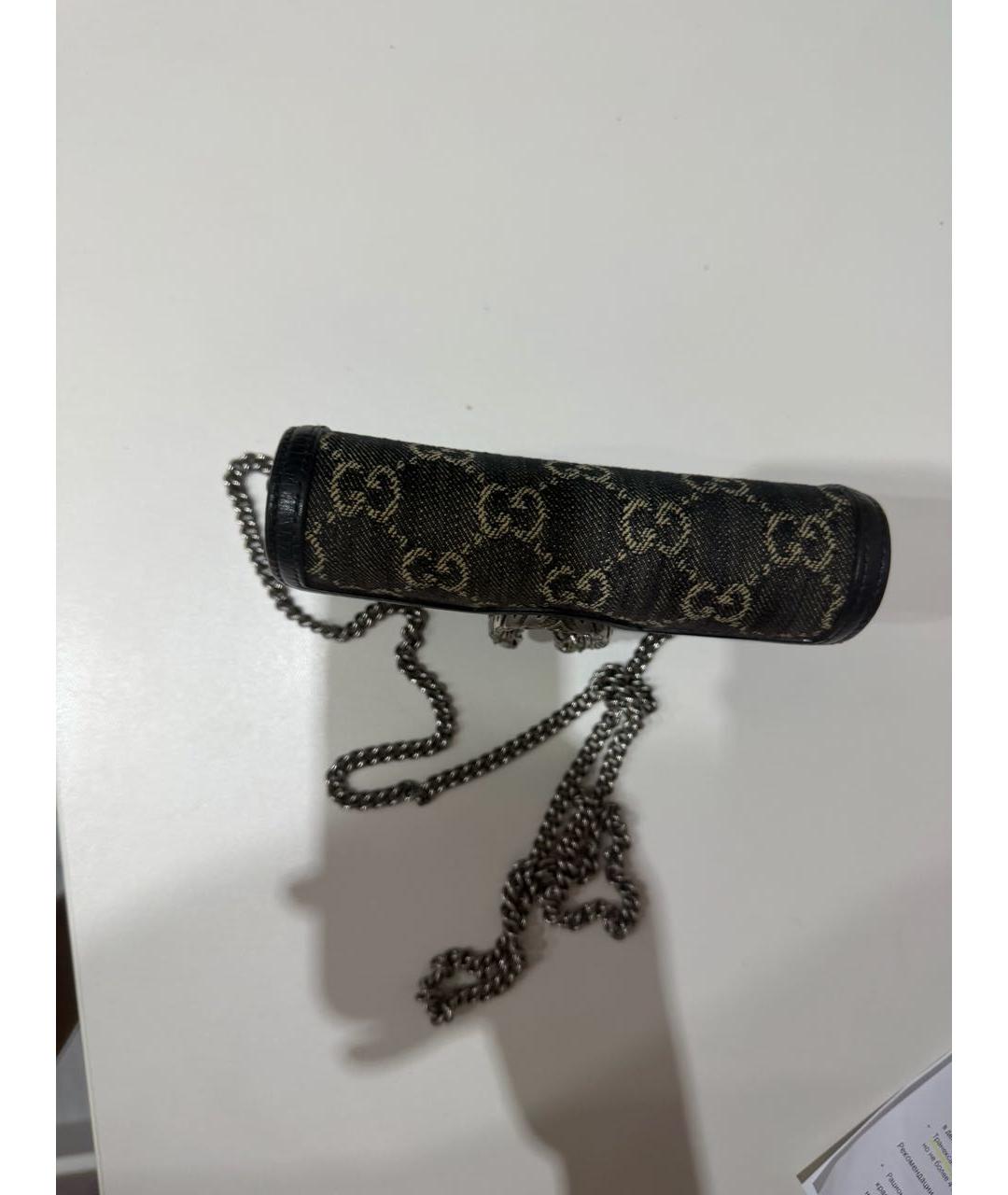 GUCCI Черная деним сумка через плечо, фото 4