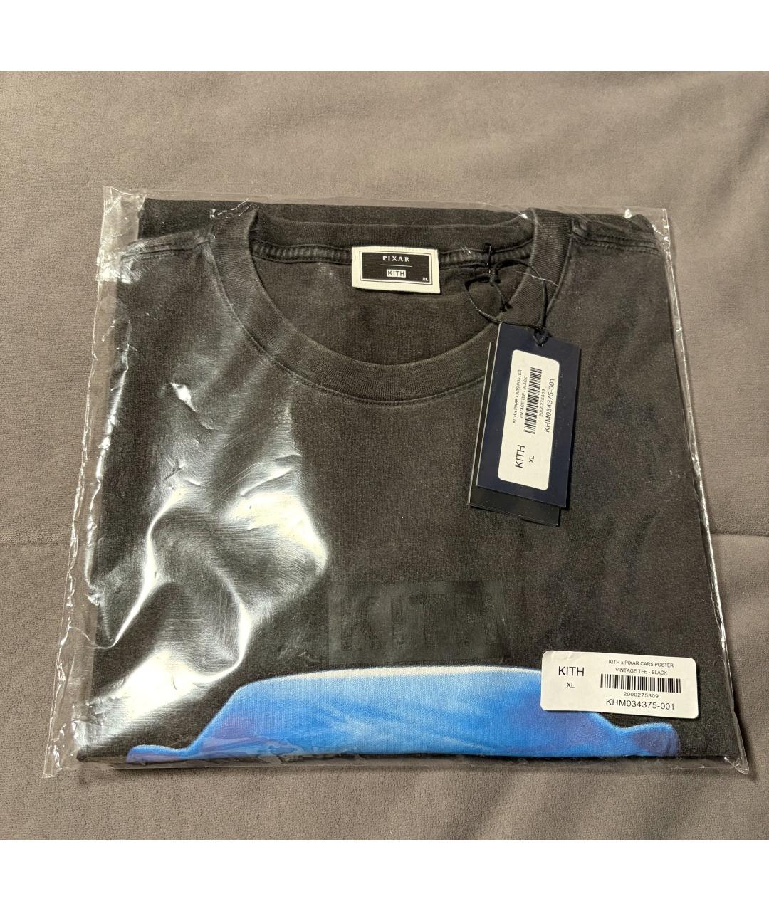 KITH Черная хлопковая футболка, фото 9