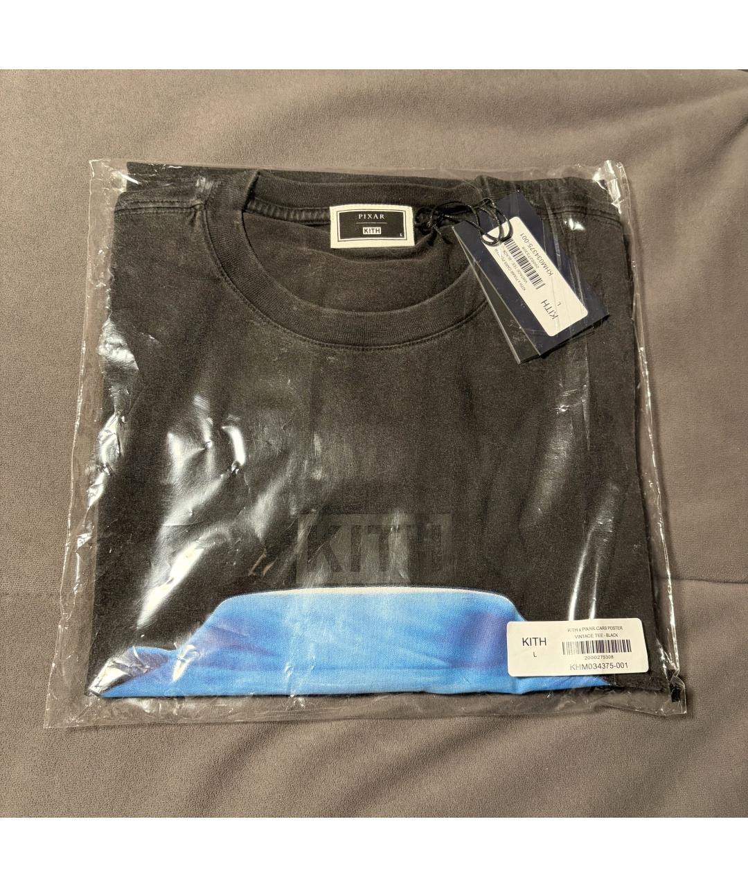 KITH Черная хлопковая футболка, фото 6