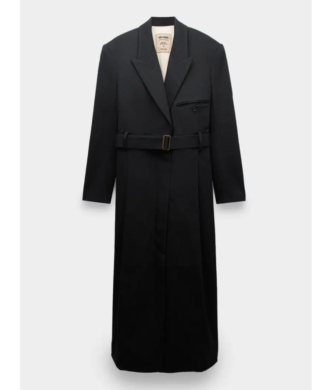 UMA WANG Черное пальто, фото 9