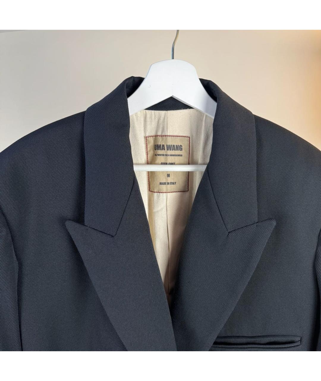 UMA WANG Черное пальто, фото 7