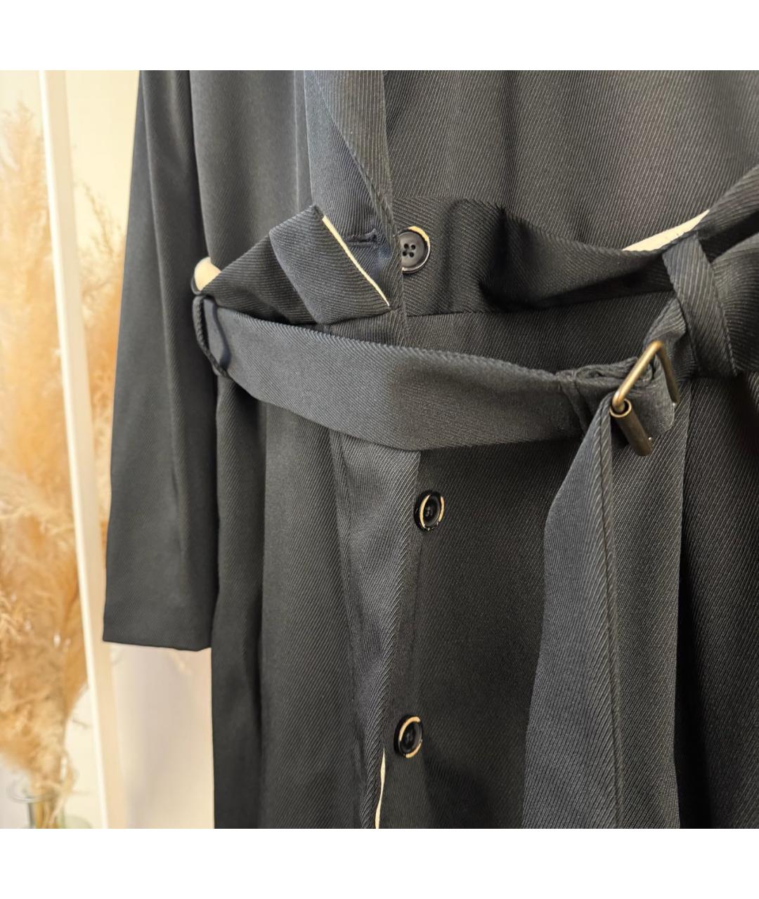 UMA WANG Черное пальто, фото 6