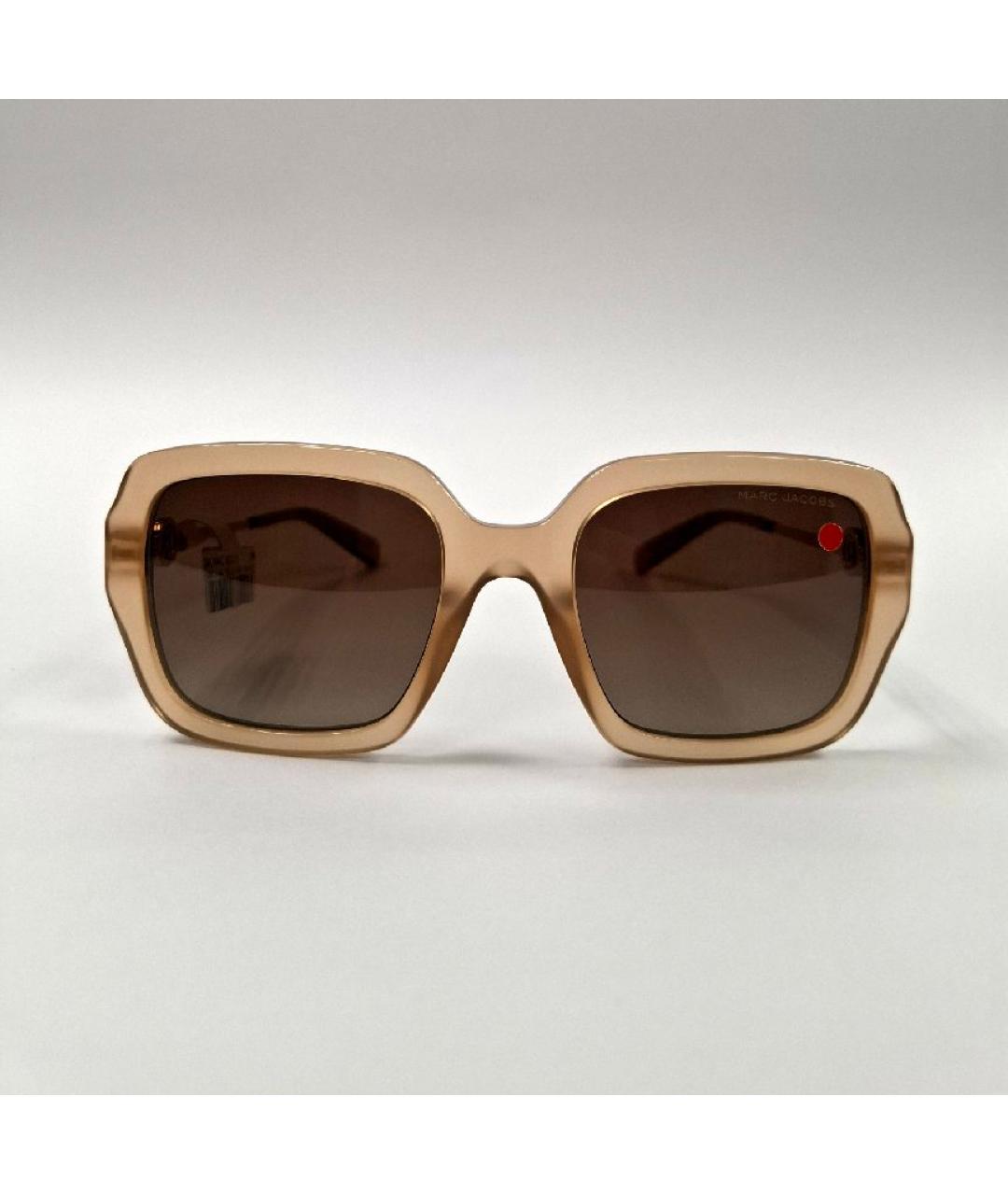 MARC JACOBS Бежевые пластиковые солнцезащитные очки, фото 4