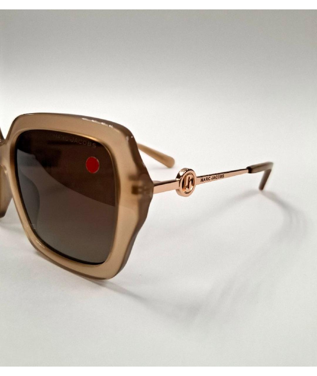 MARC JACOBS Бежевые пластиковые солнцезащитные очки, фото 3