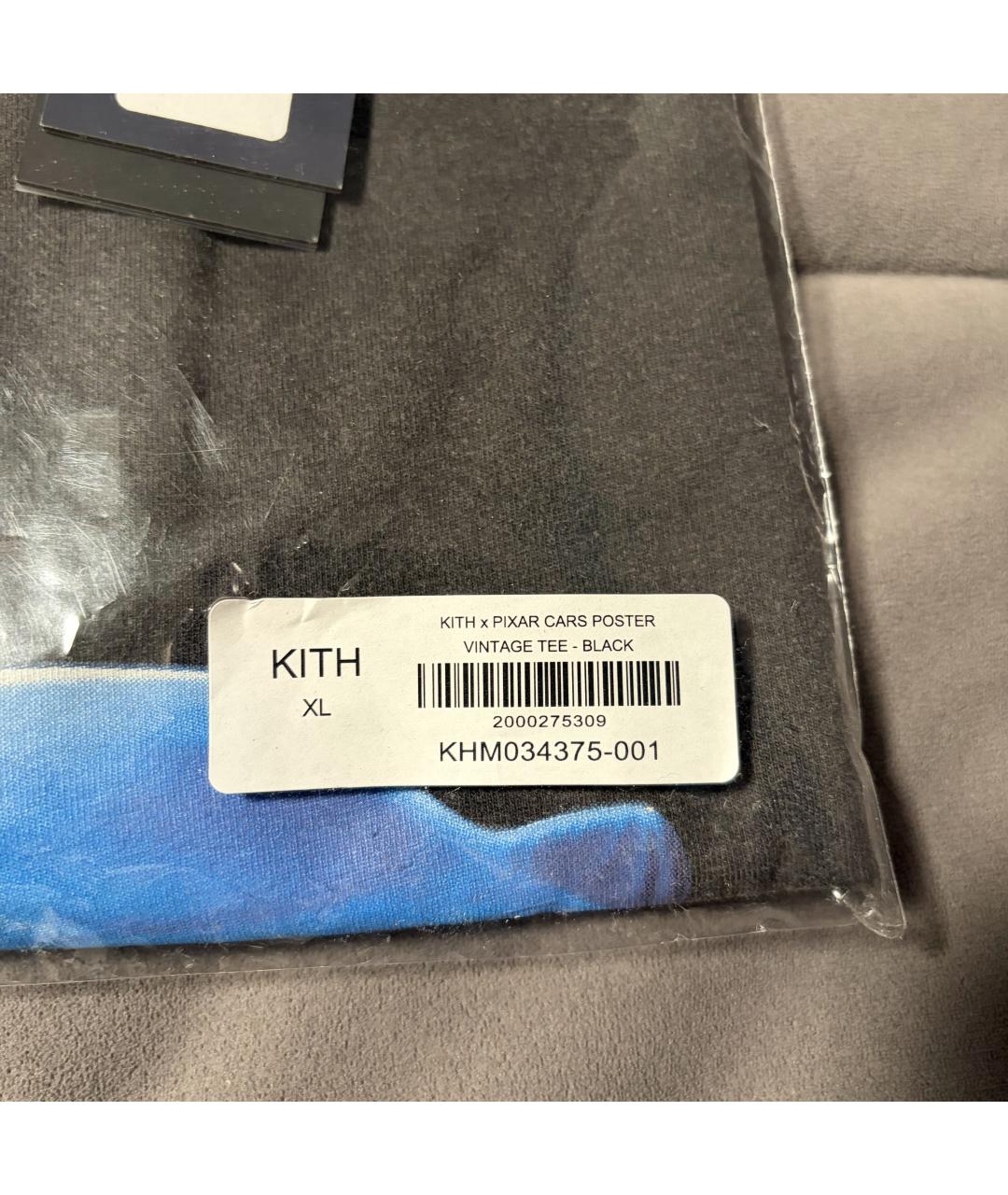 KITH Черная хлопковая футболка, фото 9