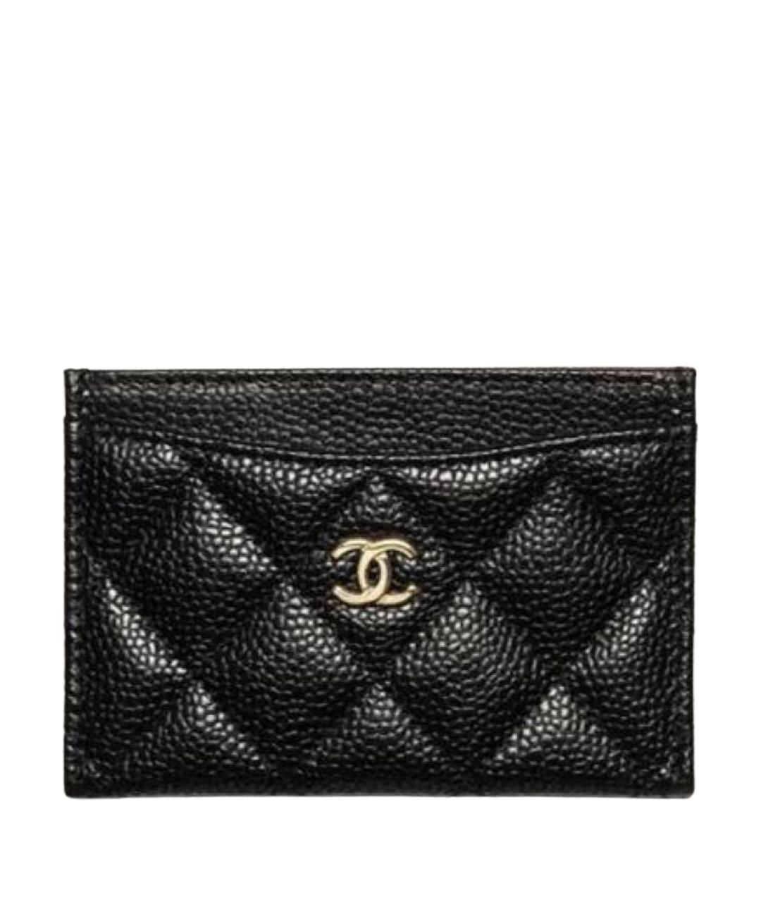 CHANEL Черный кожаный кардхолдер, фото 1