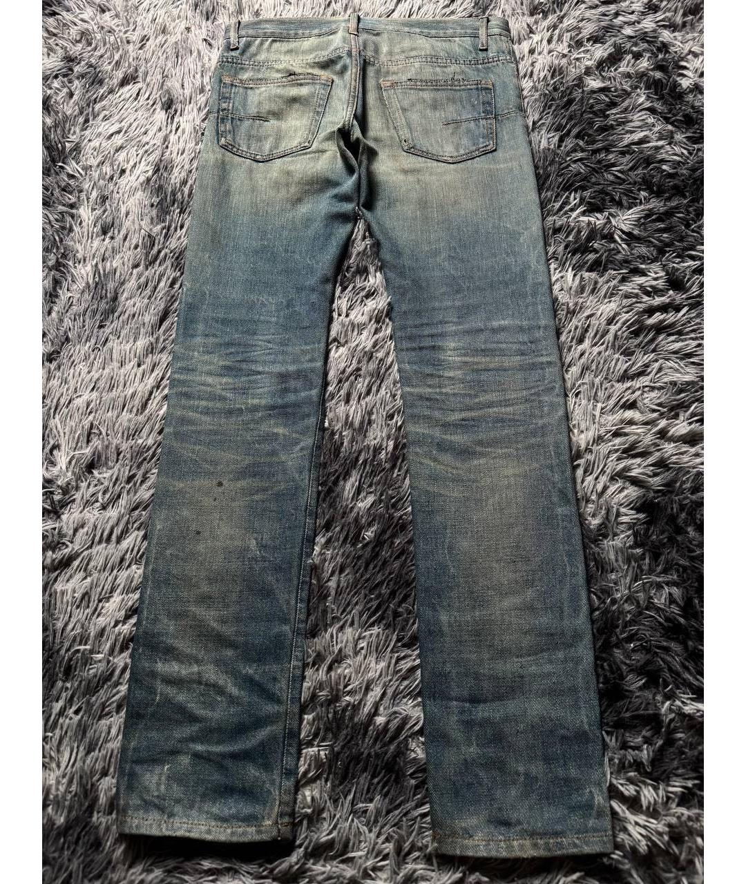 CHRISTIAN DIOR Голубые хлопковые джинсы скинни, фото 2