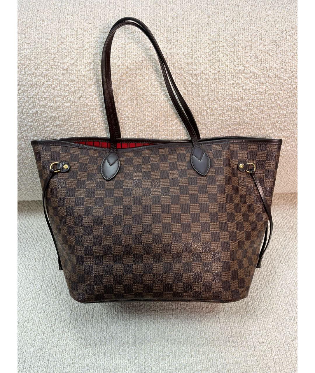 LOUIS VUITTON Коричневая сумка тоут, фото 3