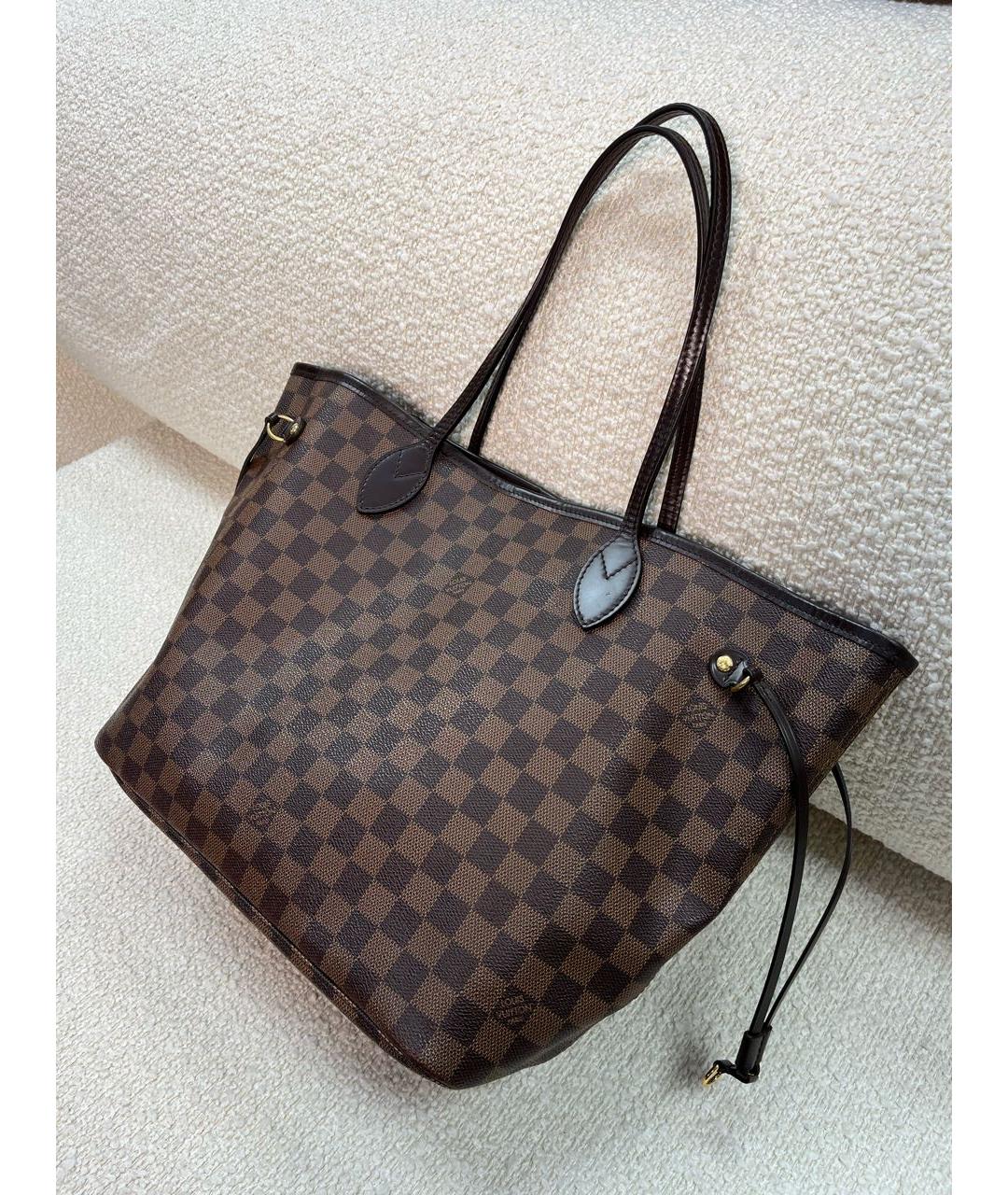 LOUIS VUITTON Коричневая сумка тоут, фото 5