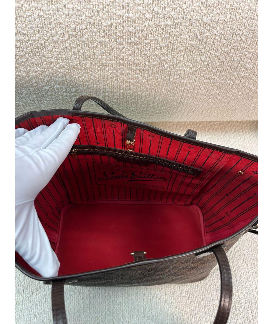 LOUIS VUITTON Коричневая сумка тоут, фото 4