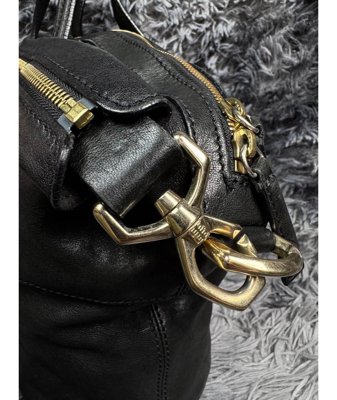 GIVENCHY Черная кожаная сумка с короткими ручками, фото 6