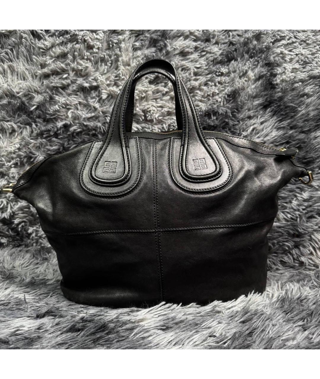 GIVENCHY Черная кожаная сумка с короткими ручками, фото 8