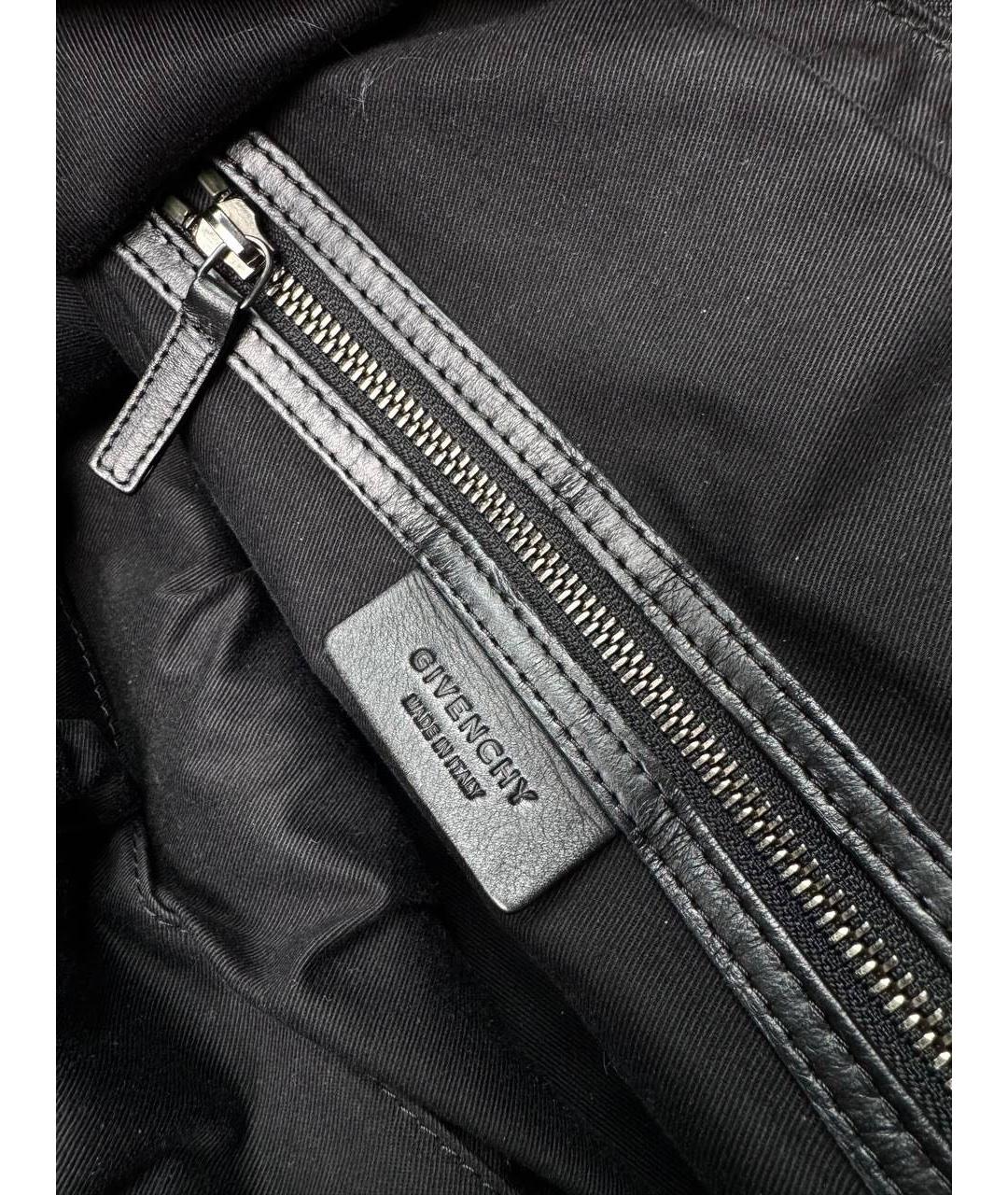 GIVENCHY Черная кожаная сумка с короткими ручками, фото 5