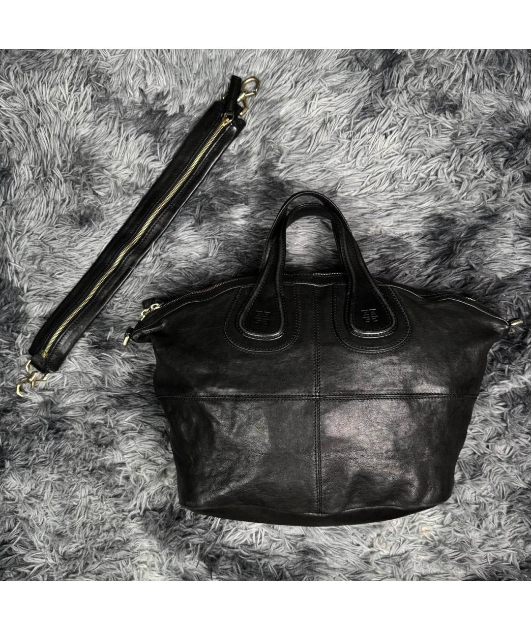 GIVENCHY Черная кожаная сумка с короткими ручками, фото 3