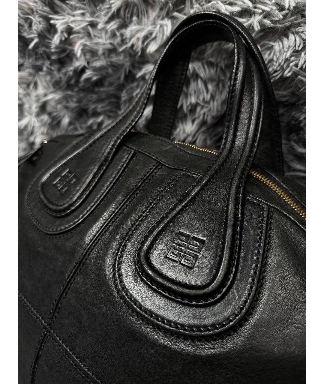 GIVENCHY Черная кожаная сумка с короткими ручками, фото 7