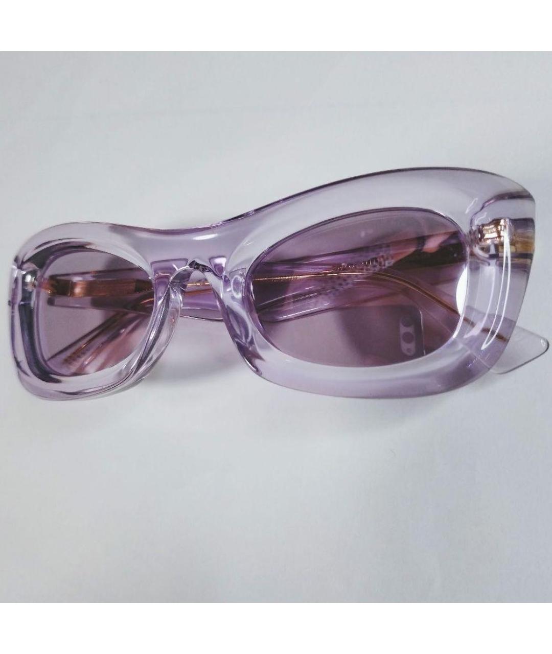 BOTTEGA VENETA Фиолетовые пластиковые солнцезащитные очки, фото 4