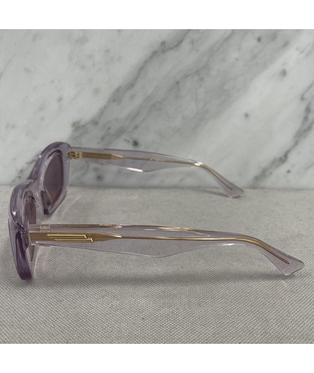 BOTTEGA VENETA Фиолетовые пластиковые солнцезащитные очки, фото 2