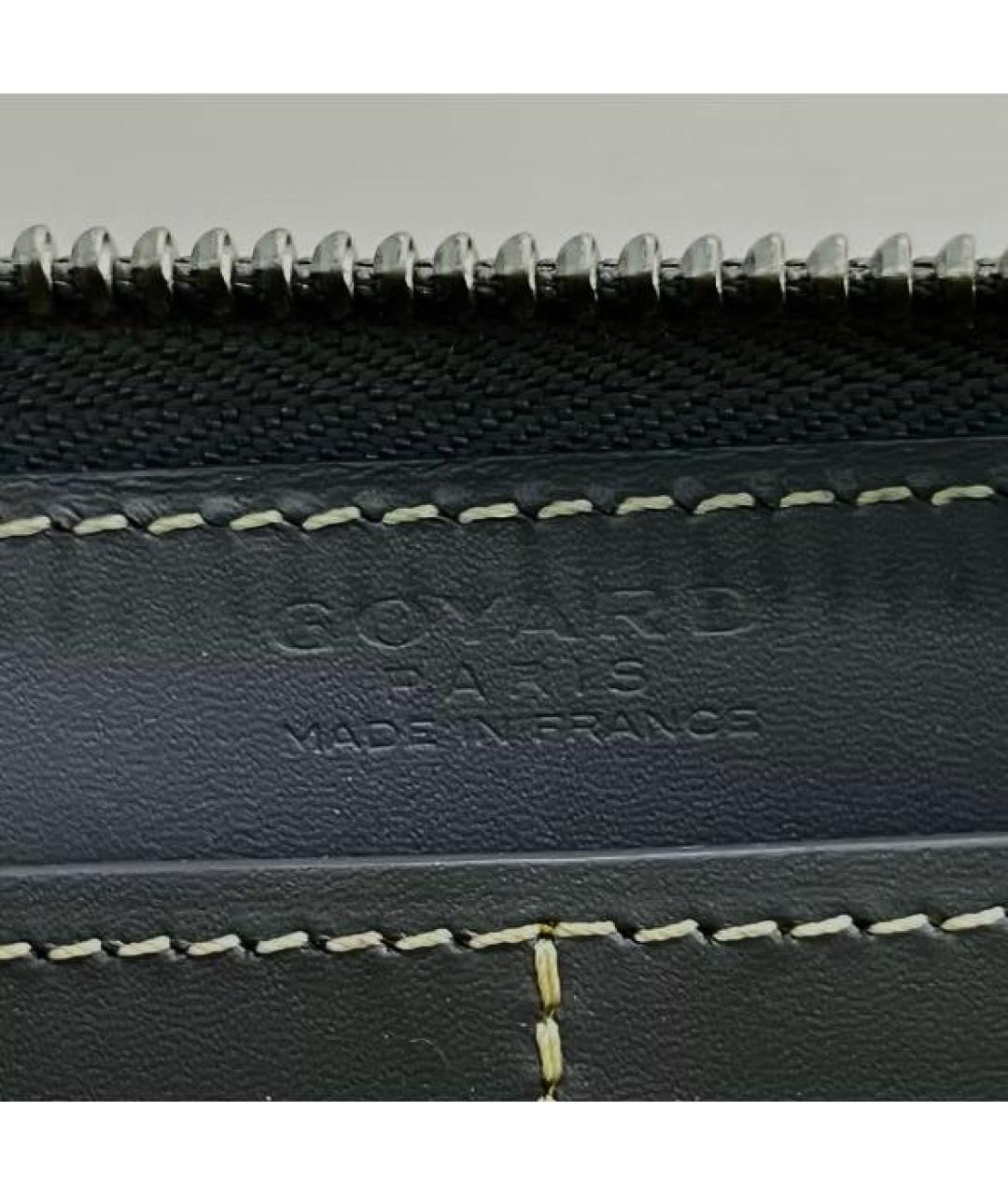 GOYARD Серый кожаный кошелек, фото 5