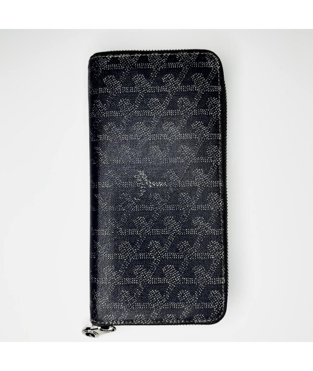 GOYARD Серый кожаный кошелек, фото 2