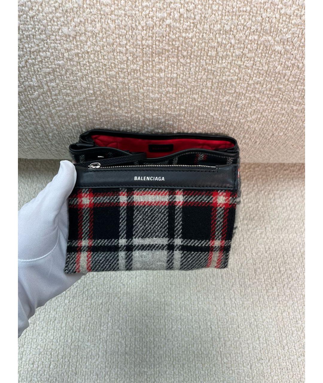 BALENCIAGA Антрацитовая шерстяная сумка с короткими ручками, фото 7