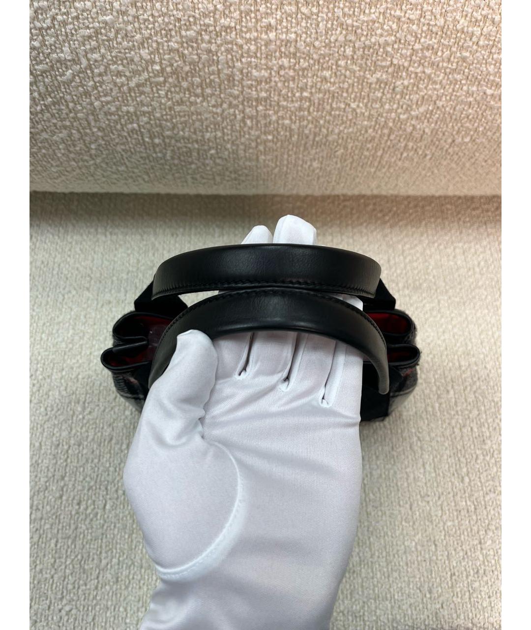 BALENCIAGA Антрацитовая шерстяная сумка с короткими ручками, фото 8