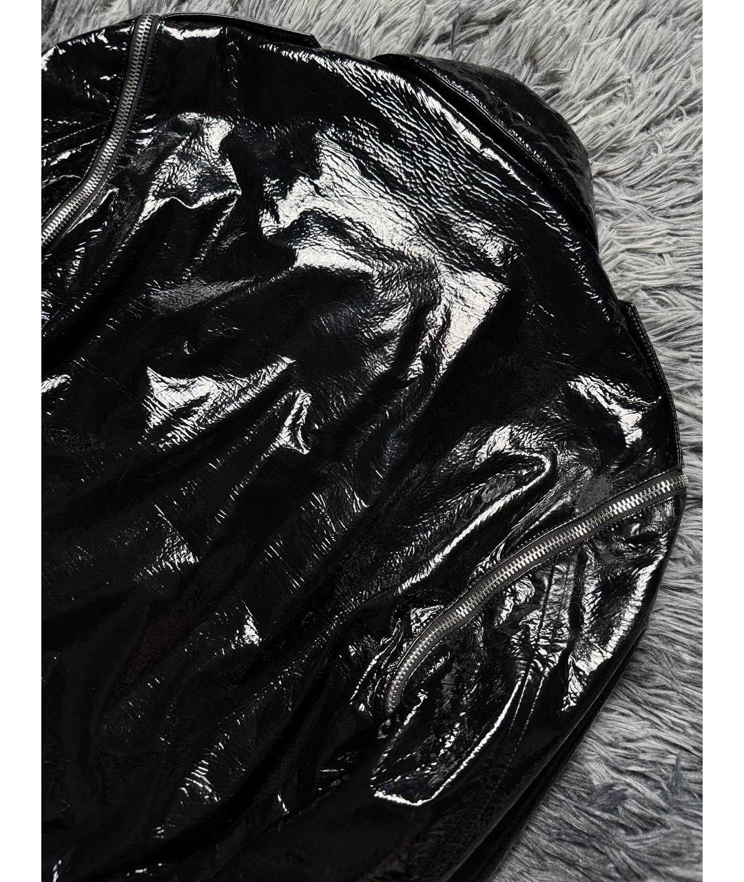 SAINT LAURENT Черная кожаная куртка, фото 4