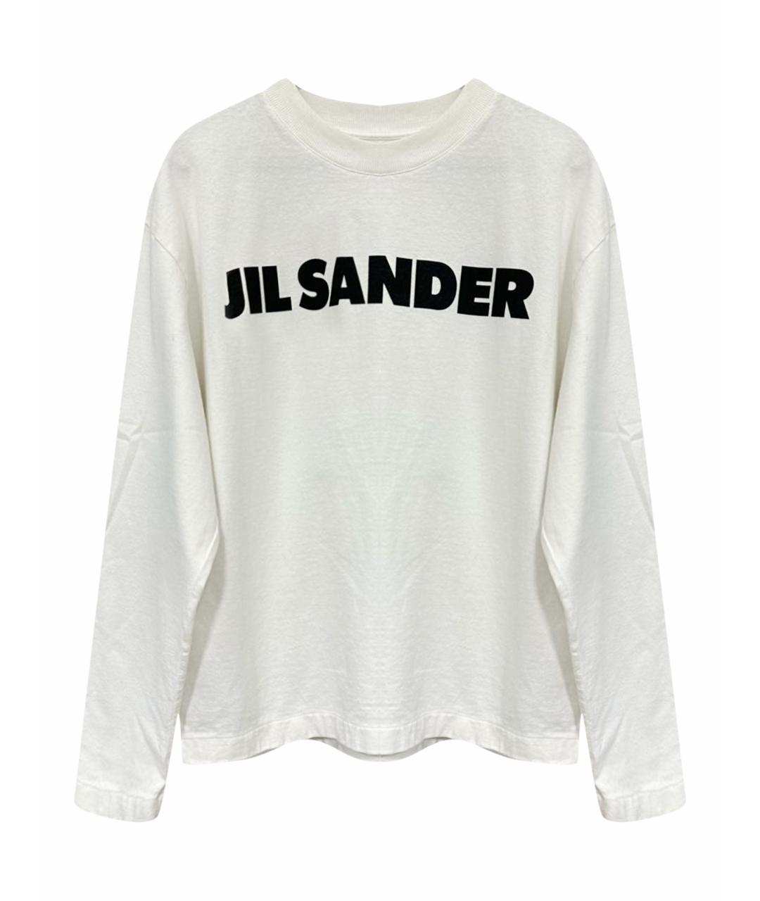 JIL SANDER Белый хлопковый джемпер / свитер, фото 1
